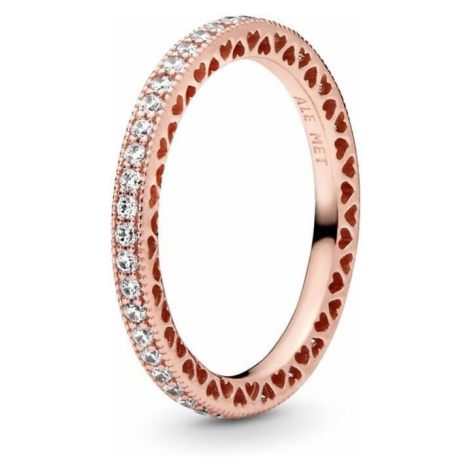 Pandora Luxusný bronzový prsteň 180963CZ 60 mm