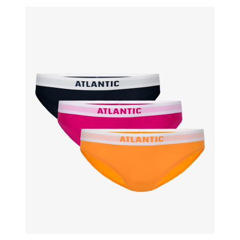 Women's Bikini Panties ATLANTIC 3Pack - navy blue, pink, orange