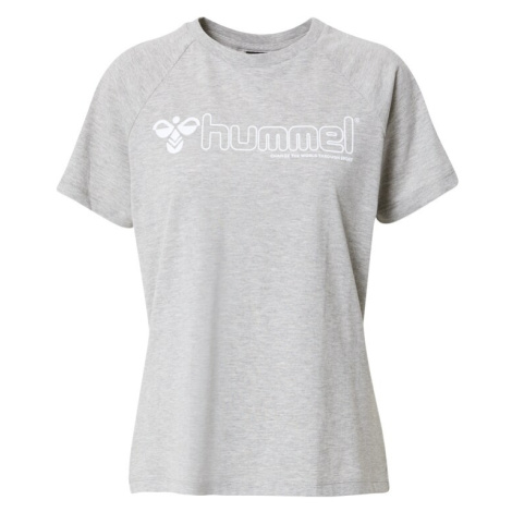 Hummel Funkčné tričko 'Noni 2.0'  sivá / biela