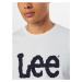 Lee Tričko 'Wobbly Logo Tee'  čierna / biela