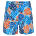 Trendyol Blue Standard Size Leaf Patterned Swim Shorts