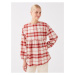 LC Waikiki Crew Neck Plaid Long Sleeve Women's Tunic