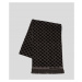 Šál Karl Lagerfeld K/Monogram Woven Scarf Čierna