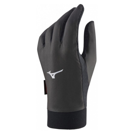 Mizuno WIND GUARD GLOVE Unisexové vetruodolné rukavice, tmavo sivá, veľkosť