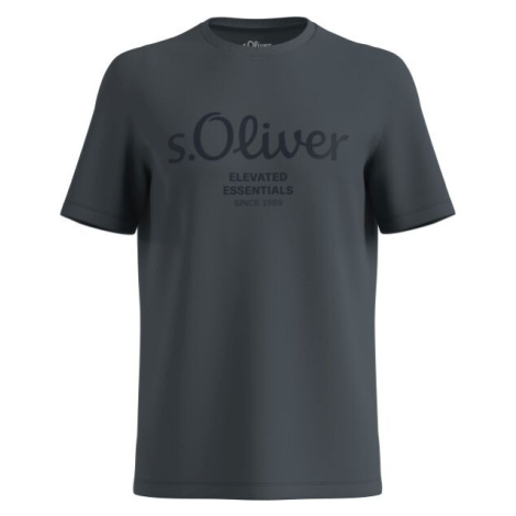 s.Oliver RLBS T-SHIRT SS NOOS Pánske tričko, tmavo sivá, veľkosť