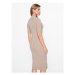 Guess Úpletové šaty Arielle W3BK40 Z3940 Béžová Slim Fit
