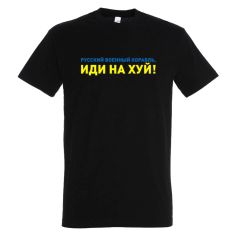 Demotivácia tričko Idi na hui Čierna