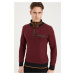 1039 DEWBERRY MEN'S SWEATSHIRT-PATTERNED BURGUNDY