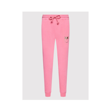 Pinko Teplákové nohavice Carico 1G17DC Y7Y5 Ružová Regular Fit
