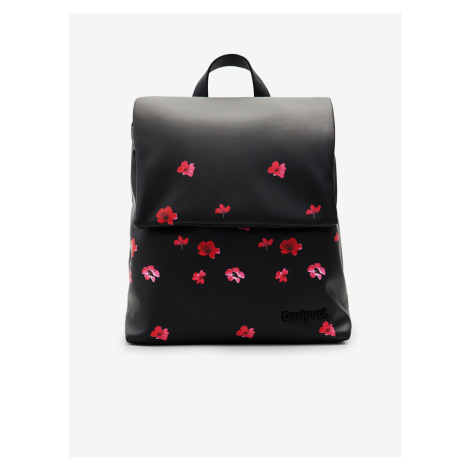 Čierny dámsky kvetovaný batoh Desigual Circa Dubrovnik