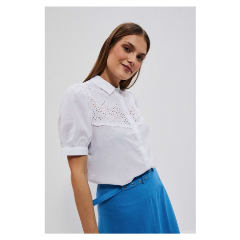 LADIES SHIRT L-KO-4040 WHITE Moodo