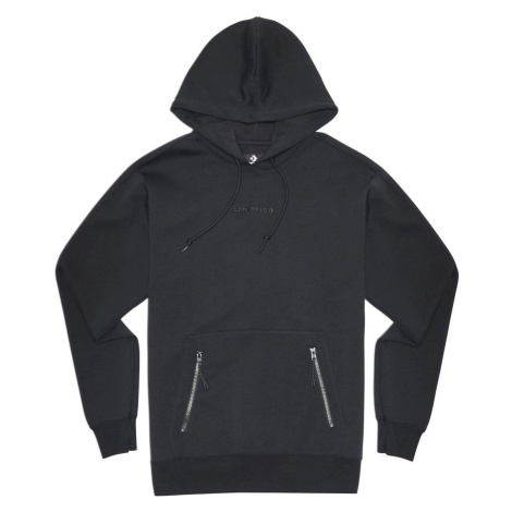 Converse  ZIP POCKET PULLOVER HOODIE  Vesty bez rukávov/Cardigany Čierna