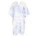ESPRIT Plážové šaty  modrofialová / biela