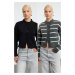 Trendyol Black-Anthracite Soft Texture 2-Pack Knitted Cardigan