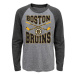 Boston Bruins detské tričko s dlhým rukávom Cross Stick Ls Triblend Raglan