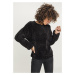 Women's oversize chenille sweater black