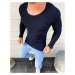 Men's pull-over sweater, navy blue WX1579