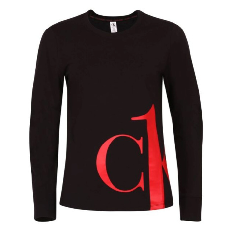 Calvin Klein SLEEP-L/S CREW NECK Dámske tričko s dlhým rukávom, čierna, veľkosť