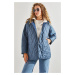 Bianco Lucci Women's Diamond Patterned Quilted Coat