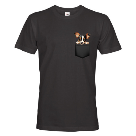 Pánské tričko Americký toy foxteriér v kapsičce - kvalitní tisk a rychlé dodání
