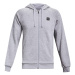 Pánska tréningová mikina so zipsom UNDER ARMOUR UA Rival Fleece FZ Hoodie-GRY-1357111-011