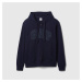 Mikina GAP French Terry Fullzip Logo Hoodie Tapestry Navy