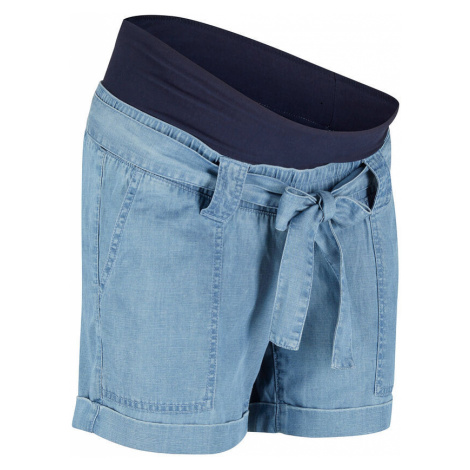 Materské plátené šortky v džínsovom vzhľade bonprix