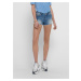 Blue Denim Shorts with Lace Details ONLY Carmen - Women