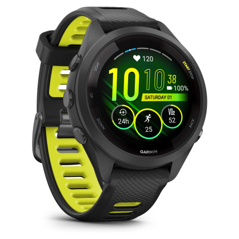 Inteligentné športové hodinky s GPS a kardiom Forerunner 265S Music čierno-žlté Garmin
