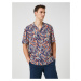 Koton Summer Shirt with Short Sleeves, Turndown Collar