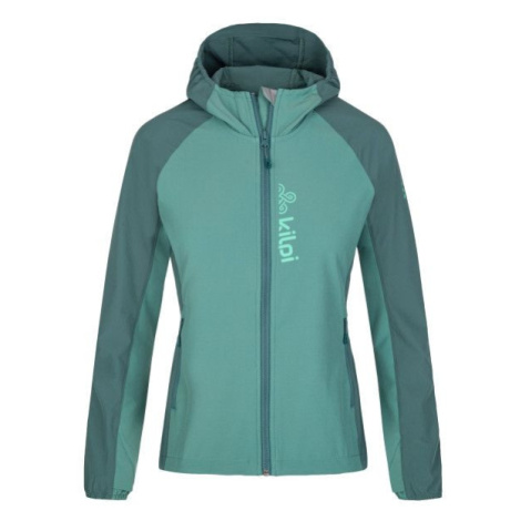 Women's softshell running jacket KILPI BALANS-W dark green