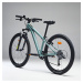 Horský bicykel ST 500 26-palcový pre deti 9-12 rokov šedozelený