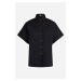 Košeľa Karl Lagerfeld Ss Embroidered Shirt Black