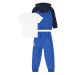 Nike Sportswear Set  námornícka modrá / kráľovská modrá / sivá / biela