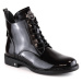 Dámske lakované topánky na zips W WOL171A čierne - Potocki