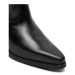 Tommy Hilfiger Členková obuv Th Leather Cowboy Boot FW0FW08033 Čierna