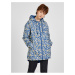 Yellow-Blue Women's Floral Reversible Hooded Jacket VANS Mercy - Women