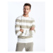 LC Waikiki Crew Neck Long Sleeve Striped Men's Sweatshirt