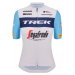 SANTINI Cyklistický dres s krátkym rukávom - TREK SEGAFREDO 2023 LADY FAN LINE - biela/svetlo mo