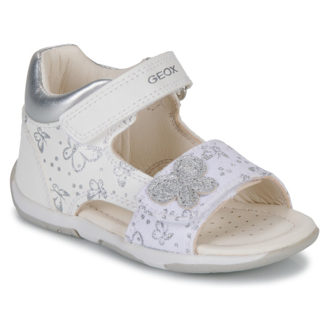 Geox  B SANDAL TAPUZ GIRL  Sandále Biela