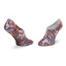 Converse Súprava 3 párov kotníkových ponožiek dámských E1135P Farebná