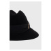 Vlnený klobúk Patrizia Pepe čierna farba, vlnený