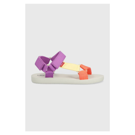 Detské sandále Levi's fialová farba Levi´s