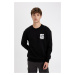 DEFACTO Boxy Fit Crew Neck Printed Sweatshirt