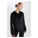 DEFACTO Regular Fit Hooded Basic Velvet Sweatshirt with Kangaroo Pocket