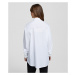 Košeľa Karl Lagerfeld Unisex Poplin Shirt Biela