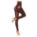 Sexy KouCla High Waist Wetlook Leggings BORDEAUX