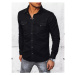 Pánska košeľa džínsová U71 čierna