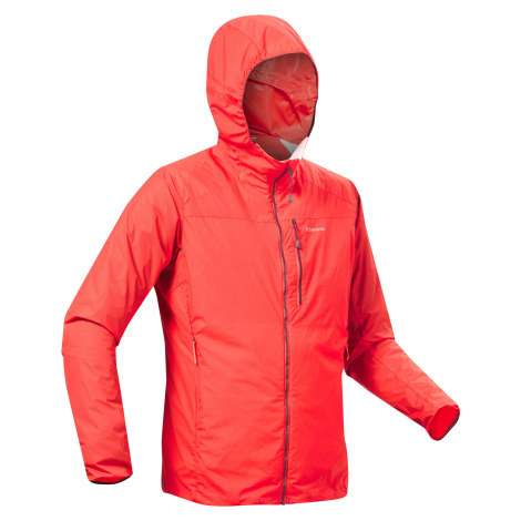 Pánska horolezecká vetruvzdorná bunda červená