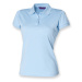 Henbury Dámske funkčné polo tričko H476 Light Blue